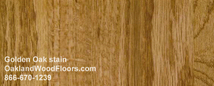 Golden Oak wood floor stain color